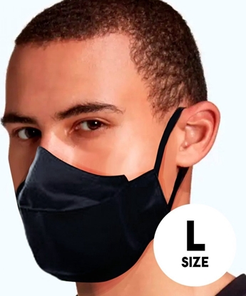 Изображение Mocco Textile two-layer reusable masks L size Black