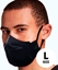 Attēls no Mocco Textile two-layer reusable masks L size Black