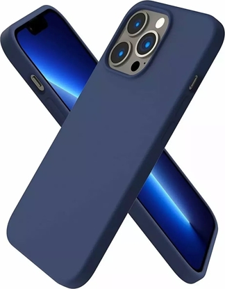 Attēls no Mocco Ultra Slim Soft Matte 0.3 mm Silicone Case for Apple iPhone 14 Pro Dark Blue