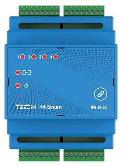 Picture of Modu karta wej na szyn DIN KW-12-2m Tech sterowniki