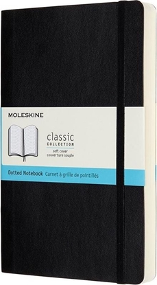 Attēls no Moleskine Notes Classic 13x21 kropki czarny