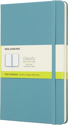 Изображение Moleskine Notes MOLESKINE Classic L (13x21 cm), gadki, twarda oprawa, reef blue, 240 stron, niebieski