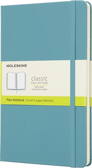 Изображение Moleskine Notes MOLESKINE Classic L (13x21 cm), gadki, twarda oprawa, reef blue, 240 stron, niebieski
