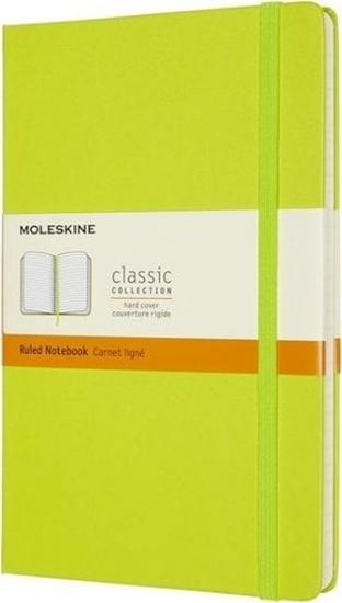 Изображение Moleskine Notes MOLESKINE Classic L (13x21cm), w linie, twarda oprawa, 240 stron, lemon green