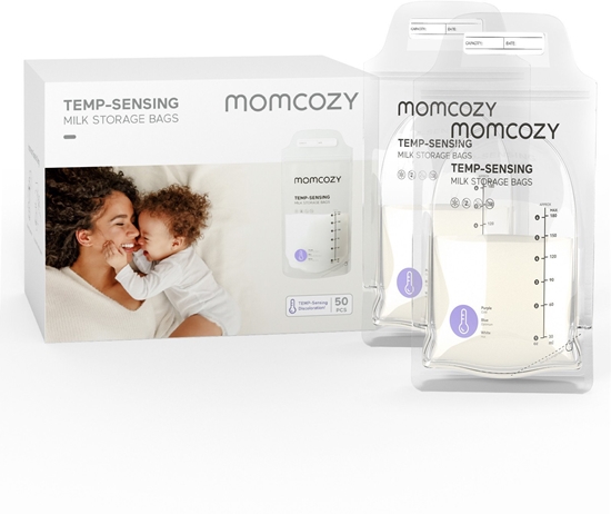 Изображение Momcozy MS005-NA00NB akcesorium do karmienia piersi 120 szt. Pojemnik na mleko matki