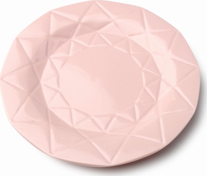 Picture of Mondex TALERZ OBIADOWY PASKI 24cm ADEL PINK MONDEX