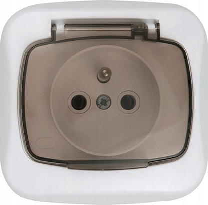 Attēls no Montis Gniazdo wtyczkowe pojedyncze z klapk dymn PT-16AHL MONTIS SIMPLEX MT053ZKD