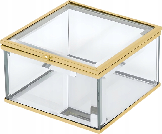 Picture of Moon in the room Organizer, szkatuka MOON in the room, kwadratowa, zoto, lustrzana, PEONY