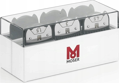 Attēls no Moser MOSER 1801-7000 Box with Magnetic attachment Combs 6pcs (3/6