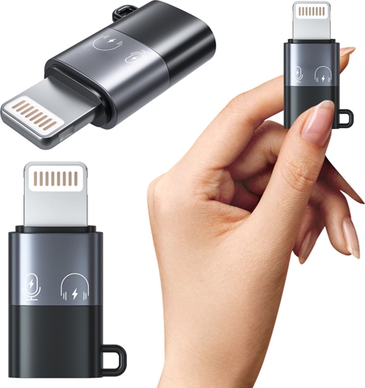 Picture of Adapter USB Mozos ASM-6 Lightning - USB-C Czarny  (ASM-6)