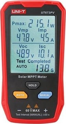 Attēls no MPPT testeris, 5-800W, 0-35A,  12-60VDC, rankinis/auto rezimas, UNI-T