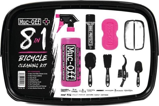 Изображение Muc-Off Zestaw do czyszczenia roweru 8-In-One Bike, wiaderko, szczotki
