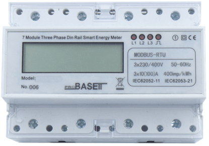 Picture of Multi tarifu | Divu virzienu | 3-fāžu elektroenerģijas skaitītājs ar MODBUS | 100A | 7 DIN