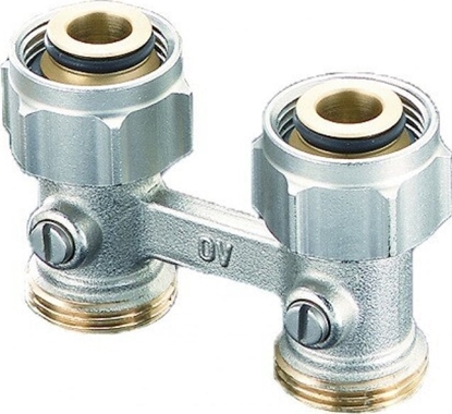 Picture of Multiflex F - podwójne przycze grzejnikowe proste do grzejników zkróccami  OVENTROP (DWZ)