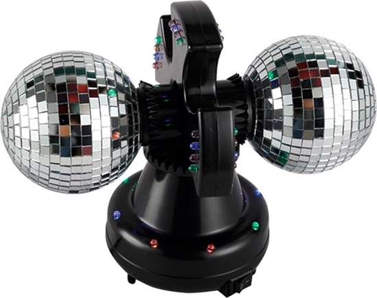Изображение Music - Twin Mirror Ball lamp LED (501114) /Lights and Sound /Silver