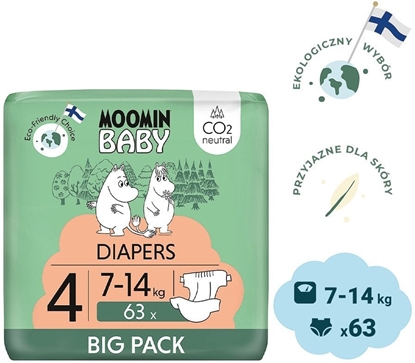 Picture of Muumi Maxi 4, 7-14 kg, 63 szt.