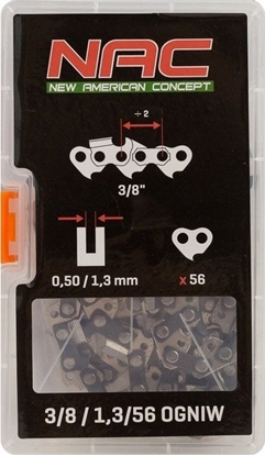 Изображение NAC CUTTING CHAIN   16" 56/3/8"/1.3 CE20-NS-H, CE20-40-NS-H