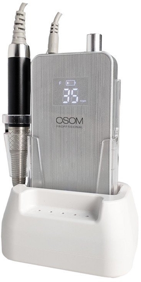 Изображение Nag lifavimo aparatas-drl Osom Professional Brushless Nail Drill Machine OSOMND301SILV, 35 000 aps./min., kraunama