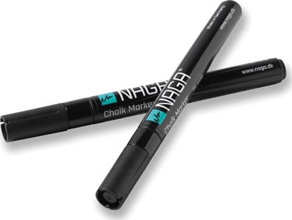 Attēls no NAGA Kridtmarker 2 mm sort pakke a 2 stk.
