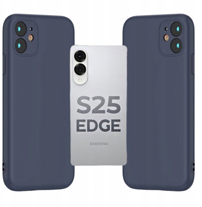 Изображение NAKADKA SILICON CASE DO SAMSUNG GALAXY S25 EDGE CIEMNONIEBIESKA
