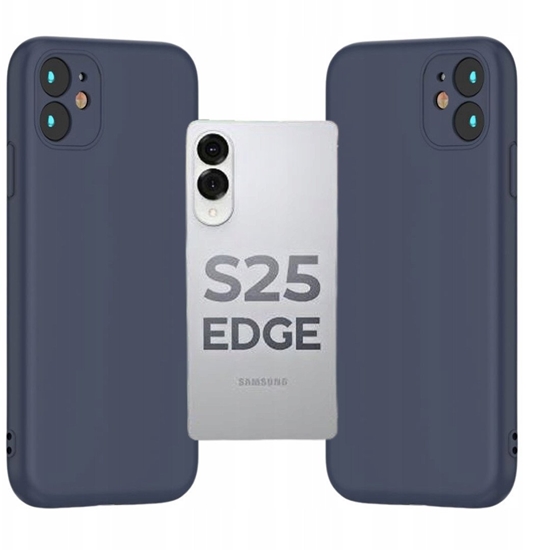 Изображение NAKADKA SILICON CASE DO SAMSUNG GALAXY S25 EDGE CIEMNONIEBIESKA