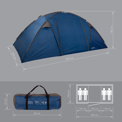 Attēls no Namiot turystyczny Sourcing 2 ROOM AND 1 LOBBY (4 PERSONS)