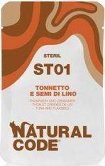 Picture of Natural Line s.r.l NATURAL CODE KOT sasz.70g ST01 TUCZYK SIEMI LNIANE /24