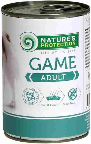 Изображение Natures Protection Karma morka dla psa NATURES PROTECTION dziczyzna 400g