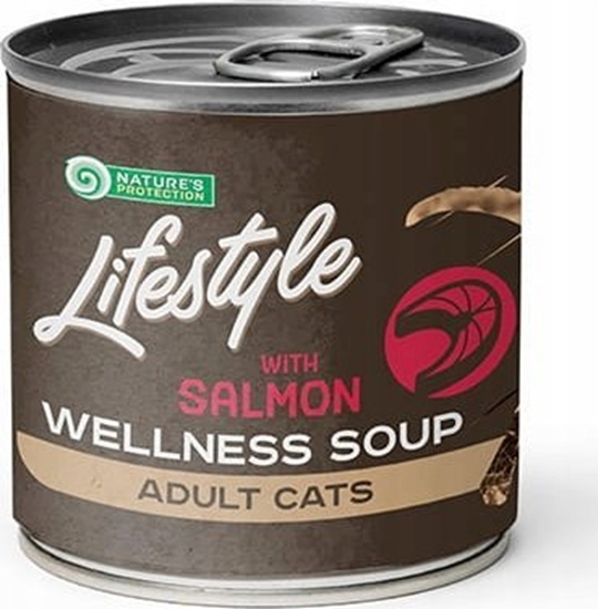 Picture of Natures Protection NATURES PROTECTION KOT LIFESTYLE          WELLNESS SOUP SALMON  140ml   /6