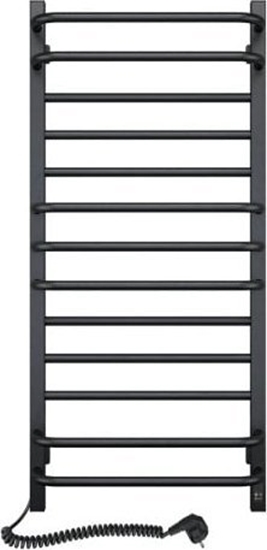 Picture of Navin Electric towel dryer Navin Grandis 480*1000 Sensor left black with timer 12-208153-4810