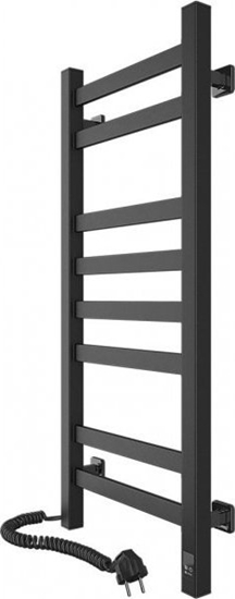 Picture of Navin Electric towel dryer Navin Kamelia 480*1200 Sensor with timer left black 12-207133-4812