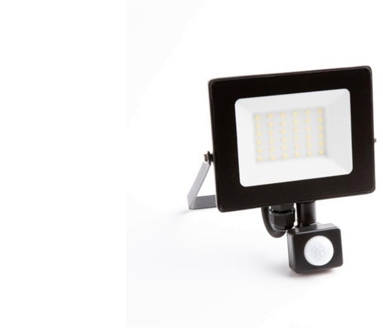 Picture of Nawietlacz led z czujnikiem ruchu PIR 20W 1800LM AC230V IP65 kt wiecenia 120 neutralna biaa 4000K czarny