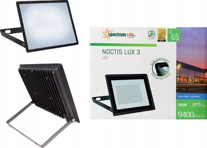Attēls no Nawietlacz Wojnarowscy NOCTIS LUX 3 Nawietlacz 100W CW 230V IP65 270x210x27mm czarny