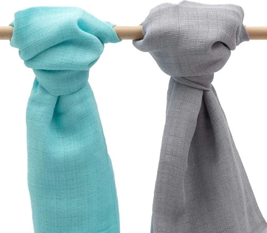 Picture of NB PIELUSZKI BAWENIANE 2szt TURKUS SZARY 8596164111536