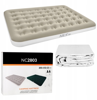 Изображение NC2803 MATERAC TURYSTYCZNY DMUCHANY 203X152X22 CM BEOWY NILS CAMP