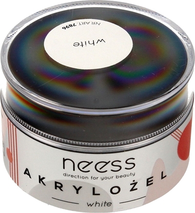 Attēls no NEESS Akryloel do paznokci White (7896) 15g