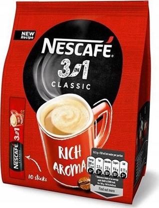 Picture of Nescafe Kawa NESCAFE CLASSIC 3w1 rozpuszczalna 10 x paluszek 1,65g