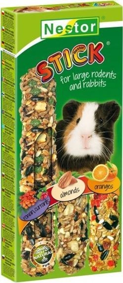 Picture of Nestor Nestor Kolba 3 W 1 dla Duych gryzoni i królików Jarzbina i Porzeczka, Migday, Pomaracze 175g