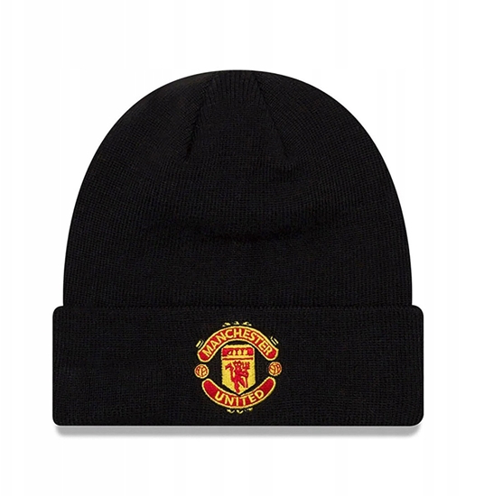 Picture of New Era Core Cuff Beanie Manchester United FC Hat 11213215 Czarne One size
