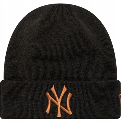 Изображение New Era League Essential New York Yankees Beanie Hat 60580722 Czarne OSFM