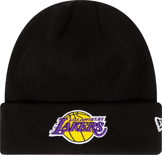 Picture of New Era New Era Essential Cuff Beanie Los Angeles Lakers Hat 60348856 Czarne One size