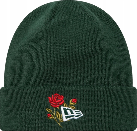 Picture of New Era New Era Rose Icon Cuff Knit Beanie Hat 60580736 Zielone OSFM