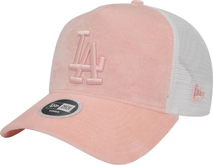 Attēls no New Era New Era Wmns LA Dodgers Velour Trucker Cap 60435011 Róowe OSFM