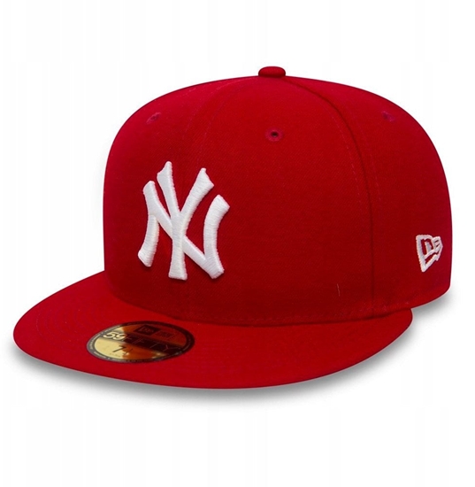 Picture of New Era New York Yankees MLB Basic Cap 10011573 Czerwone 7 1/8