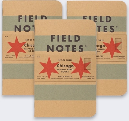 Attēls no New Era Notes Field Notes Chicago Edition Kratka 3 szt.