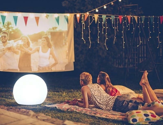 Picture of New Garden NEW GARDEN lampa ogrodowa BULY 30 SOLAR biaa - LED, sterowanie pilotem