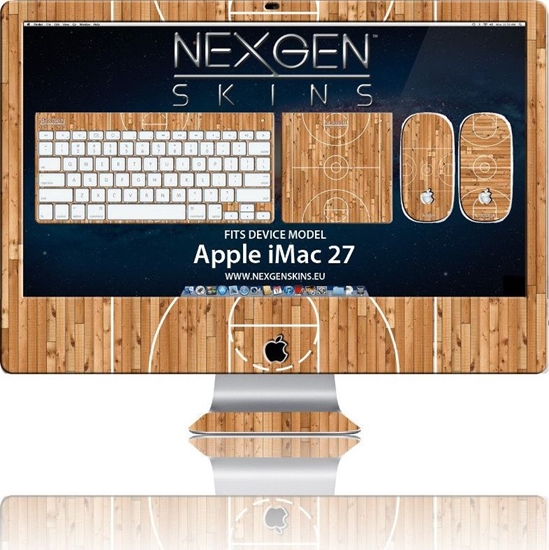 Picture of Nexgen Skins Zestaw skórek na obudow z efektem 3D iMac 27 (Hardwood Classic 3D)