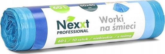 Picture of NEXXT Worki na mieci Nexxt 60L LDPE z tam niebieskie (10)