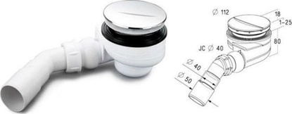 Attēls no NICOLL DRAIN FOR SHOWER TRAYS TURBOFLOW TB90S