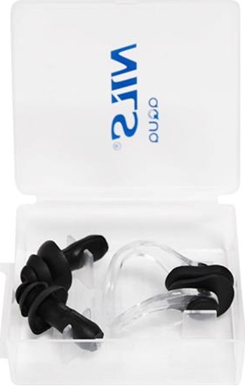 Изображение Nils Extreme NQAW30 CZARNY ZESTAW PYWACKI SILIKONOWE ZATYCZKI DO USZU I NA NOS NILS AQUA